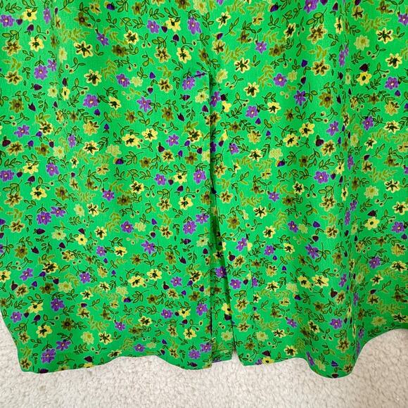 Pudding Shop April Cornell 2000 Maxi Dress 2 Flower Print Sleeveless Cottagecore - Picture 6 of 14